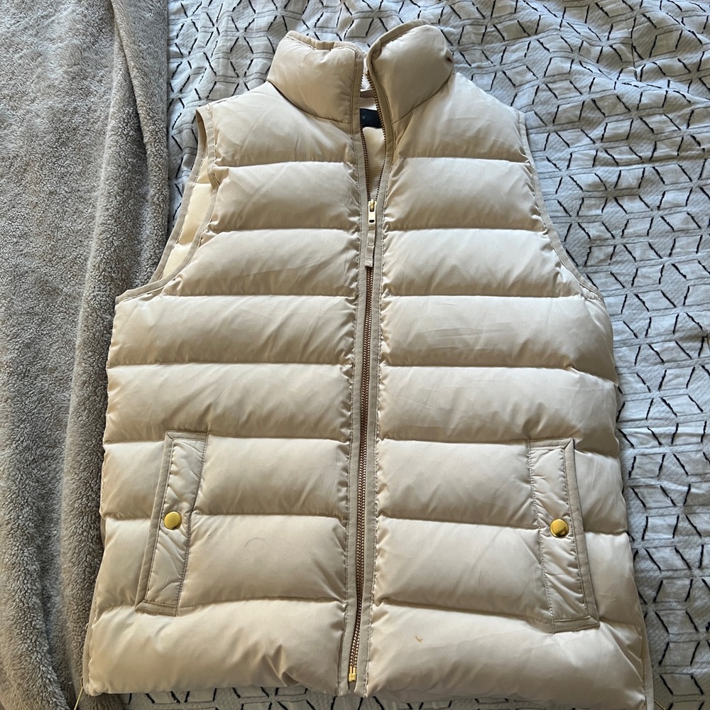 J. Crew cream vest Women’s Size S